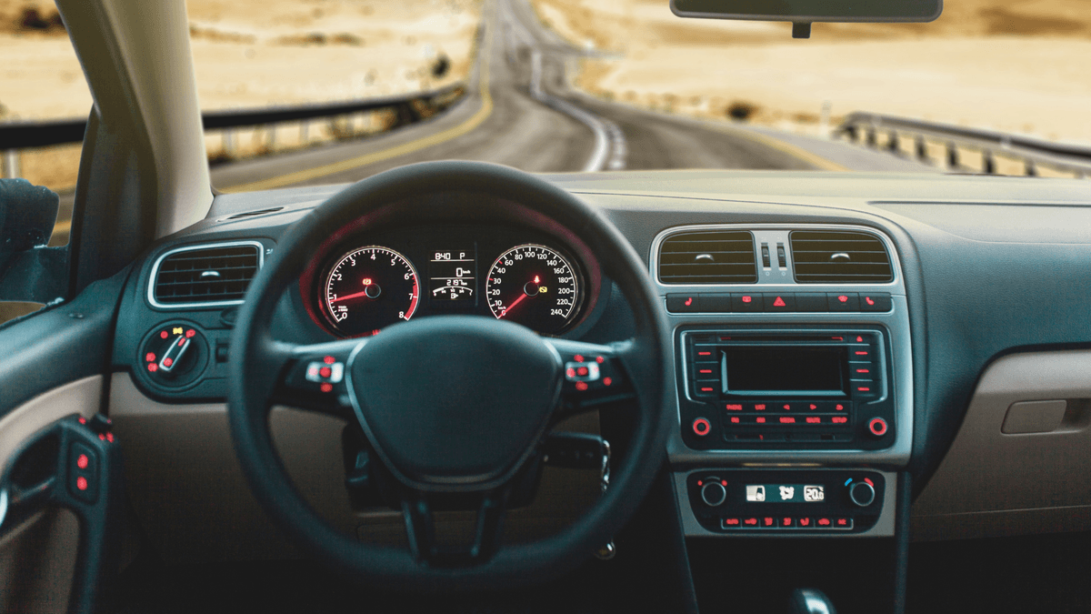Car interior dashboard